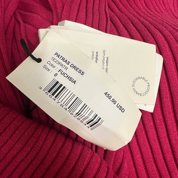Ba&sh pink midi dress a lot of stretch! Fits an XS BNWT - Picture 5 of 11